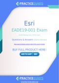 Esri EADE19-001 Dumps - The Best Way To Succeed in Your EADE19-001 Exam