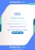 IIBA ECBA Dumps - The Best Way To Succeed in Your ECBA Exam