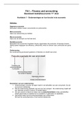 Samenvatting Finance and Accounting Basisboek bedrijfseconomie 11e druk Hoofdstuk 1 t/m 4 en 9 