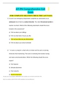 ATI PN Comprehensive Exit Exam Form B &lpar;180 Questions and Answers LATEST 2020&rpar;