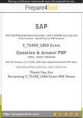 SAP Certified Application Associate Certification - Prepare4test provides C_TS450_1809 Dumps