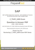 SAP Certified Application Associate Certification - Prepare4test provides C_TS4FI_1809 Dumps