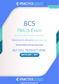 BCS FBA15 Dumps - The Best Way To Succeed in Your FBA15 Exam