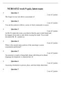 NURS 6512 week 9 quiz&comma; latest exam
