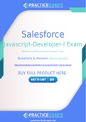Salesforce Javascript-Developer-I Dumps - The Best Way To Succeed in Your Javascript-Developer-I Exam