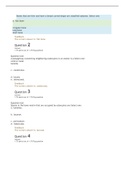 BIO 201 Anatomy and Physiology 1 Quiz 7- Questions and Answers/Straighterline