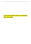 Pediatric Primary Care 6th Edition Burns&comma; Dunn&comma; Brady final Test Bank &period; 