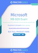 Microsoft MB-920 Dumps - The Best Way To Succeed in Your MB-920 Exam