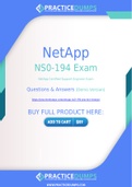 NetApp NS0-194 Dumps - The Best Way To Succeed in Your NS0-194 Exam