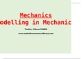 Modelling in mechanics chapter 8
