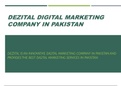 Dezital - Ecommerce Development Services in Pakistan, Digital Marketing Services