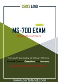 New Microsoft MS-700 Dumps - Outstanding Tips To Pass Exam
