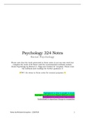 Social Psychology 324 Notes