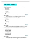 ENT 3004 EXAM 1&period; &vert; GRADED A 