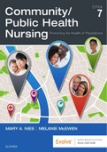 Community/Public Health Nursing Promoting the Health of Populations 7th Edition (complete solution Guide)