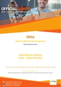 Okta-Certified-Professional Exam Questions - Verified Okta-Certified-Professional Dumps 2021