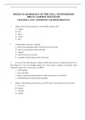 CHAPTER 02 CELL CHEMISTRY AND BIOENERGETICS MOLECULAR BIOLOGY OF THE CELL&comma; SIXTH EDITION BRUCE ALBERTS TEST BANK QUESTIONS WITH ANSWER KEY