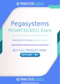 Pegasystems PEGAPCDC85V1 Dumps - The Best Way To Succeed in Your PEGAPCDC85V1 Exam