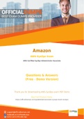 AWS-SysOps Exam Questions - Verified Amazon AWS-SysOps Dumps 2021