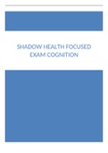 Shadow Health Focused Exam Cognition
