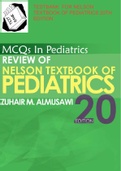 TESTBANK  FOR NELSON TEXTBOOK OF PEDIATRICS 20TH EDITION
