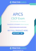 APICS CSCP Dumps - The Best Way To Succeed in Your CSCP Exam