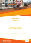 98-381 Exam Questions - Verified Microsoft 98-381 Dumps 2021