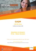 CSM-001 Exam Questions - Verified GAQM CSM-001 Dumps 2021