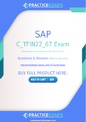 SAP C_TFIN22_67 Dumps - The Best Way To Succeed in Your C_TFIN22_67 Exam