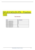 PNSG 1262-50 NCLEX-PN 725 QUESTIONS AND AND ANSWERS( DOWNLOAD TO SCORE AN A)