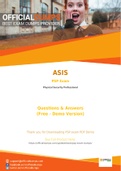 PSP Exam Questions - Verified ASIS PSP Dumps 2021