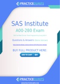 SAS Institute A00-280 Dumps - The Best Way To Succeed in Your A00-280 Exam