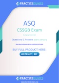 ASQ CSSGB Dumps - The Best Way To Succeed in Your CSSGB Exam