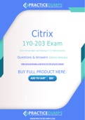Citrix 1Y0-203 Dumps - The Best Way To Succeed in Your 1Y0-203 Exam