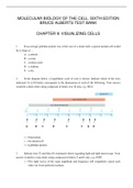 CHAPTER 09 VISUALIZING CELLS MOLECULAR BIOLOGY OF THE CELL&comma; SIXTH EDITION BRUCE ALBERTS TEST BANK QUESTIONS WITH ANSWER KEY