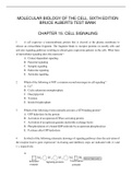 CHAPTER 15 CELL SIGNALING_ MOLECULAR BIOLOGY OF THE CELL, SIXTH EDITION BRUCE ALBERTS TEST BANK QUESTIONS WITH ANSWER KEY
