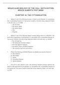 CHAPTER 16 THE CYTOSKELETON _ MOLECULAR BIOLOGY OF THE CELL, SIXTH EDITION BRUCE ALBERTS TEST BANK QUESTIONS WITH ANSWER KEY