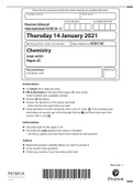 Edexcel International GCSE &lpar;9&ndash;1&rpar; chemistry january 2021