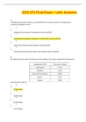 ECO 372 Final Exam 1 with Answers (VERIFIED)