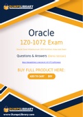 Oracle 1Z0-1072 Dumps - You Can Pass The 1Z0-1072 Exam On The First Try
