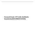Focused Exam: UTI with Antibiotic Sensitivity(DOCUMENTATION)