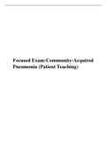 Focused Exam:Community-Acquired Pneumonia