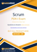 Scrum PSM-I Dumps - You Can Pass The PSM-I Exam On The First Try