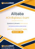 Alibaba ACA-BigData1 Dumps - You Can Pass The ACA-BigData1 Exam On The First Try