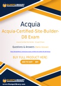 Acquia-Certified-Site-Builder-D8 Dumps - You Can Pass The Acquia-Certified-Site-Builder-D8 Exam On The First Try