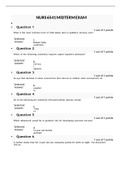 Exam &lpar;elaborations&rpar; NURS 6541 MIDTERM EXAM questions &lpar;download to get Aplus&rpar;