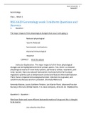 NSG 6420 Gerontology week 1 midterm Questions and Answers,100% CORRECT