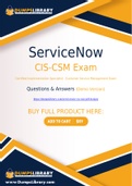 ServiceNow CIS-CSM Dumps - You Can Pass The CIS-CSM Exam On The First Try