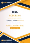 IIBA ECBA Dumps - You Can Pass The ECBA Exam On The First Try