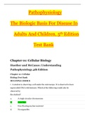 The Biologic Basis For Disease In Adults And Children&comma; 5th Edition &vert; Pathophysiology TEST BANK - &lowbar;Huether & McCance